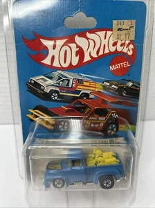 Vintage 1981 Hot Wheels '56 Hi-Tail Hauler # 9647 Ford Truck Blue Motorcycles - Picture 1 of 10