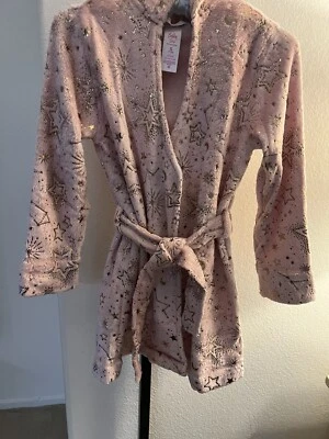 ¡Muy lindo!!!!JUSTIICE Niñas Sudadera con Capucha Bata PJ Peluche S (7-8 Años) Rosa Brillos. Foto 1 de 4
