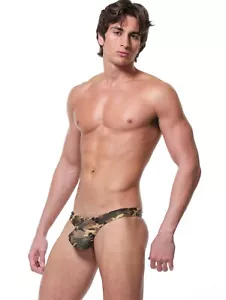 N2N BodyWear Presidio Camo Swim Thong Bikini Size XS - Foto 1 di 4
