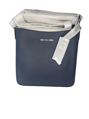 Bandolera de viaje pequeña Michael Kors Jet Set mensajero de hombro azul marino Foto 1 de 4