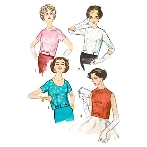 Vintage 1950s Pattern – Darted Blouse - Bust=36” (91.4cm) - Picture 1 of 5