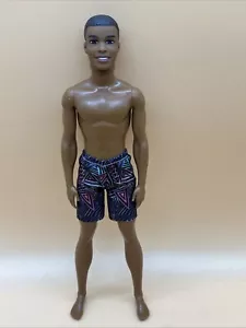 Barbie Ken Doll Water Play Steven Beach African American DWK07 EUC - Picture 1 of 19