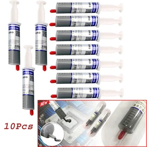 10Pcs Silicone Thermal Paste Grease Syringe Heatsink Compound Cooling for PC CPU - Picture 1 of 12