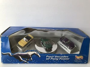 1996 Hot Wheels Ford Mustangs Four Decades Of Pony Power Box Set Ltd Edition - Picture 1 of 9