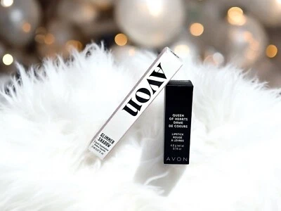 Sombra de brillo Avon *CUARZO AHUMADO* + Lápiz labial Avon Reina de Corazones *BESOS DE CIRUELA* Foto 1 de 4