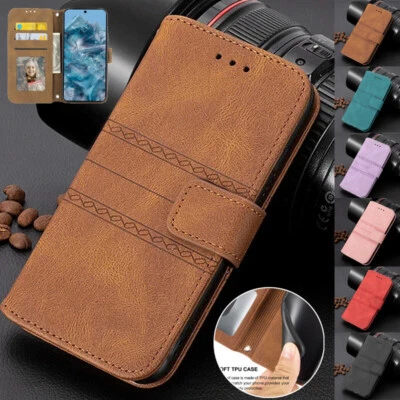 Skin Leather Wallet Phone Case For Xiaomi 15 14T Redmi Note 14 13 Pro POCO F5 M6 - Image 1 of 4