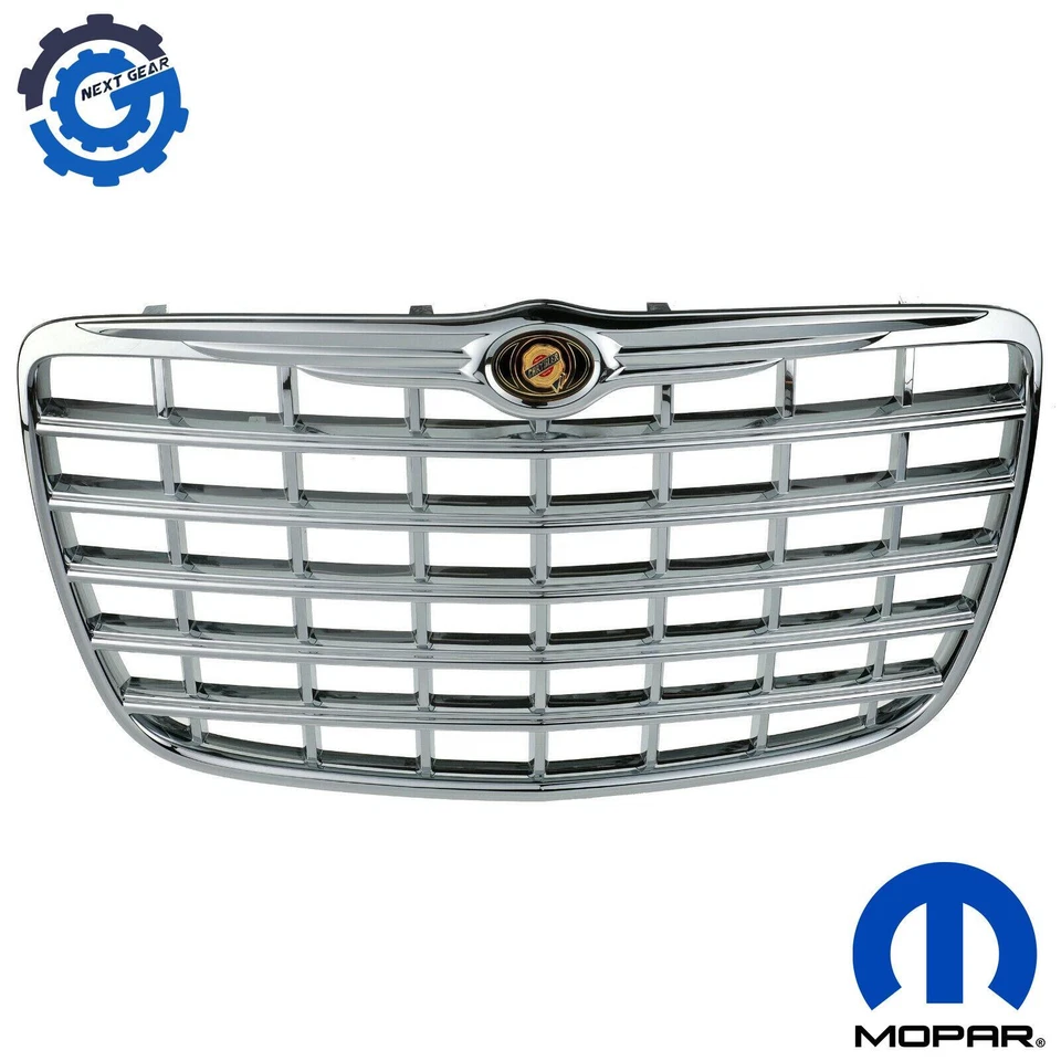 Nueva rejilla de radiador cromada Mopar OEM para Chrysler 300 2006-2009 4806365AA Foto 1 de 4