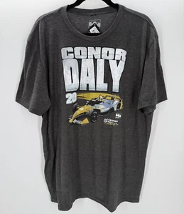Indycar Conor Daly T Shirt Racing Car Graphic Grey New XL - Picture 1 of 7