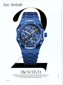 Audemars Piguet Royal Oak Calendar Watch Blue Ceramic magazine CLIPPING photo - Imagen 1 de 1