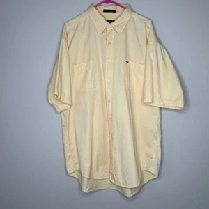 Alexander Julian Colours Classic Cotton Short Sleeve Button Down Shirt yellowXXL - Picture 1 of 6