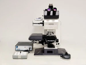 Leica DMRBE Mikroskop mit motorisiertem Tisch, Cairn Monoled &amp; QImaging wLS LED - Bild 1 von 24