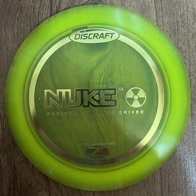 NEW Discraft Z Nuke PFN OOP Rare Golf Disc 172g Yellow - Image 1 of 4