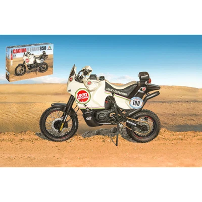 CAGIVA ELEPHANT 850 PARIS-DAKAR 1987 KIT 1:9 Italeri Kit Moto Modellino Nuovo - Immagine 1 di 3