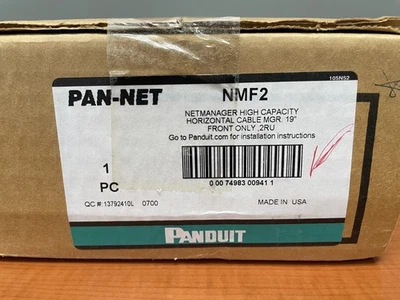 Panduit NMF2 NetManager Horizontal Cable Manager 2 RU - Image 1 of 2