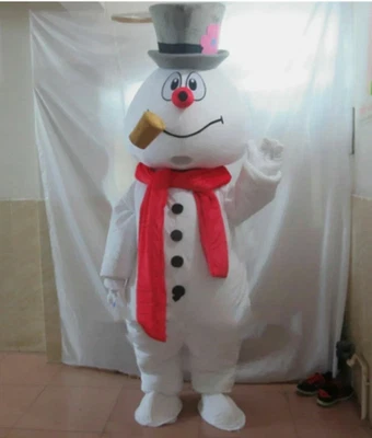 Christmas Frosty The Snowman Mascot Costume Parade Character Fancy Cosplay Dress - Image 1 of 4