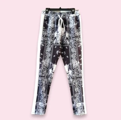 Pantalones de chándal Rue 21 estampado de bandana de perejil varado azul y blanco talla S Foto 1 de 4