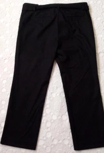 Loft Black Size 12P Casual Pants Linen Cute - Picture 1 of 5