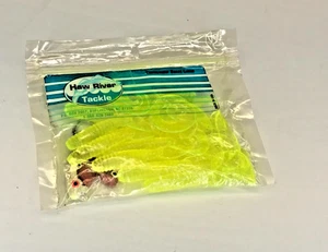 1 PACK HAW RIVER TACKLE 4" KIT DE GRUB COLA HOZ VERDE NEÓN JIGHEAD - Imagen 1 de 2