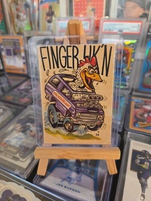 Vintage 1969-73 Donruss Odd Rods Trading Card Sticker / FINGER LIK'N CHICKEN #56 - Image 1 of 2