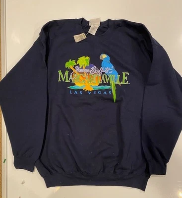 SUDADERA JIMMY BUFFETT MARGARITAVILLE LAS VEGAS CUELLO REDONDO XL NUEVA CON ETIQUETAS Foto 1 de 2