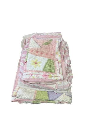 Juego de edredón edredón Pottery Barn Sophia floral doble ropa de cama niños niñas primavera Foto 1 de 4