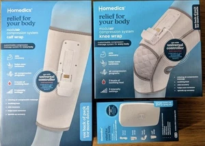 Homedics Modulair Compression Massage System - 1x Calf and 1x Knee Bundle *New* - Picture 1 of 11
