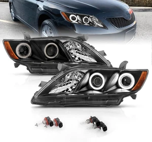 for 2007-2009 Toyota Camry Dual Xtreme LED Halos Projector Black Replacement Hea - Bild 1 von 12