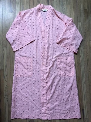 Christian Dior Vintage Talla Única Bata/Chaqueta para Fumar Poliéster Lunares Rosa Foto 1 de 4