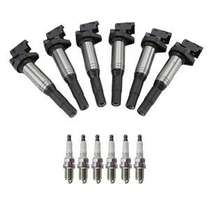 NGK Ignition Coil 6 V-Power Nickel Spark Plugs Kit For BMW E46 E36 E85 E86 L6 - Picture 1 of 1