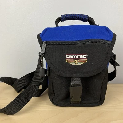 Tamrac Camera Bag 5400 Lightweight Padded, Shoulder & Belt Straps, Blue & Black - Image 1 of 4
