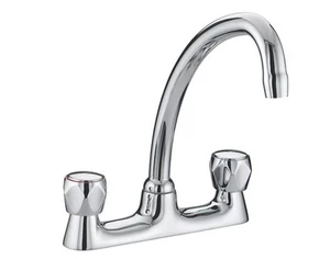 Bristan VAC BDSM C MT Club Deck Mounted Bridge Sink Mixer Chrome (Small Dent) - Picture 1 of 4