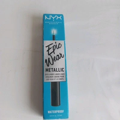 Ropa épica azul metálico forrada para ojos Foto 1 de 4