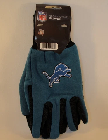 Detroit Lions NFL Sport Utility Gloves Blue Black Cover