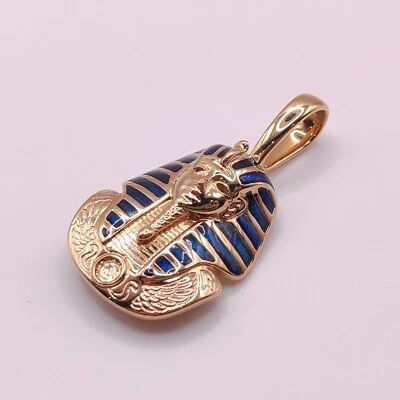 ⭐ Pierre Lang Anhänger Charm Halskette Kette Gold Collier Perle Stein 193 ⭐ - Bild 1 von 3