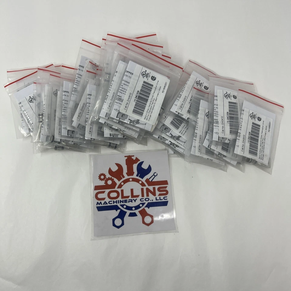 Lot of 30 Huya Grey Die 29 DA0410 Cable Size 8 STR TO 500 MCM Copper Lugs - Image 1 of 4