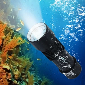LED Dive Light, Waterproof Compact Bright Diving Torch, Submersible Flashlight - Picture 1 of 23