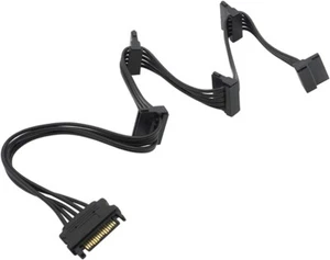 SATA Power Cable Splitter 1 to 5 - 20" Hard Drive Power Supply Adapter 15Pin PSU - Picture 1 of 7