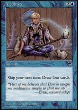 1x Meditate Light Play, English Tempest MTG Magic