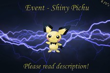 Shiny Pichu Event 6IV - Pokemon X/Y OR/AS S/M US/UM Sword/Shield