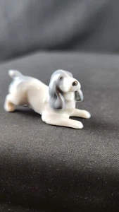 Porcelain Antique xsSmall Dog Beagle Brand Metzler & Ortloff " MO " Crowned #XS - Picture 1 of 6