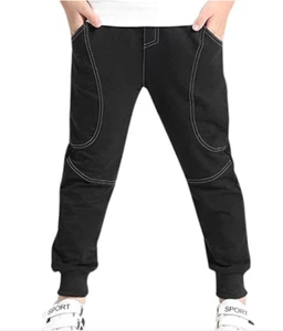 BINPAW Boy's Cotton Sweatpants, Age 4T-14 (4-14 Years) - Picture 1 of 3