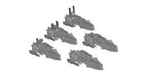 Tartarus Umkhovu-Klasse Eskortschiffe (3x) | zB. als Chaos in Battlefleet Gothic