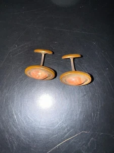 Antique Agate Cufflinks VICTORIAN/EDWARDIAN BA1 - Picture 1 of 2