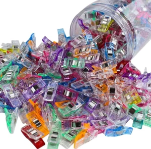 Sewing Clips 100pc Fabric Quilting Binding 9 Colors Accessories Supplies - Picture 1 of 12