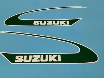 JUEGO GRÁFICO CALCOMANÍAS TANQUE SUZUKI TM400 1974 (#S31) Foto 1 de 4