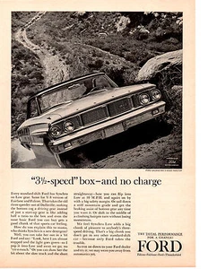 1964 Ford Galaxie 500 2-türiges Hardtop ~ ORIGINALDRUCKANZEIGE - Bild 1 von 1