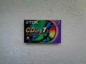 Vintage Audio Cassette TDK CDing1 50 * Rare From 2001 * - Photo 1/3