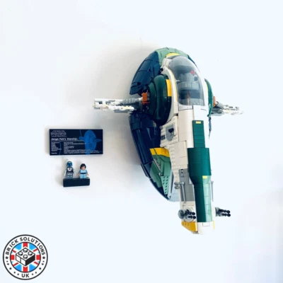 BRICK SOLUTIONS UK Wandhalterung für LEGO Star Wars (75409) UCS Jango Fett's Firespray-Class Raumschiff