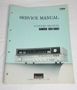 SANSUI QRX-6001 service Manual **ORIGINAL** FREE SHIP!! - Picture 1 of 1