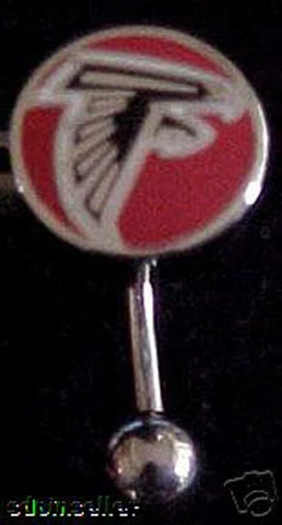 ATLANTA FALCONS LOGO NAVEL BELLY RING Cover